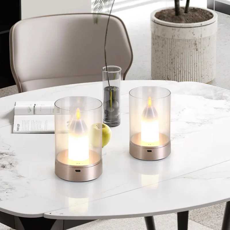 Simulation Candle Atmosphere Light Live Room Premium Ornament Magic Sensor Light Living Room Bedroom Dining Room Romantic Mood W250704