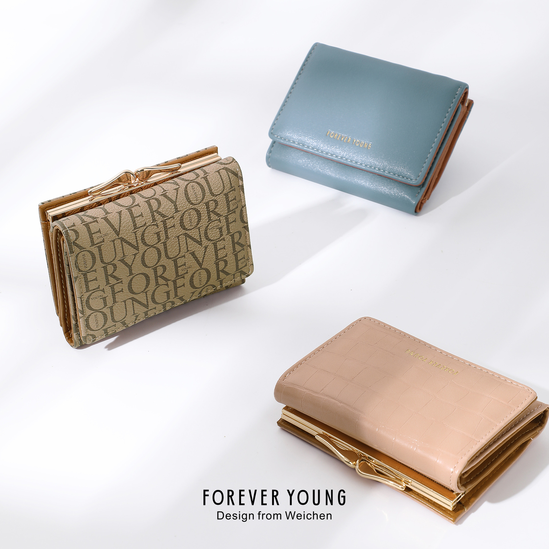 Free Shipping Designer Bag 2025 New Women's Wallet Fashion High-end Feel Coin Purse PU Leather Short Card Holder Large Capacity Trade
