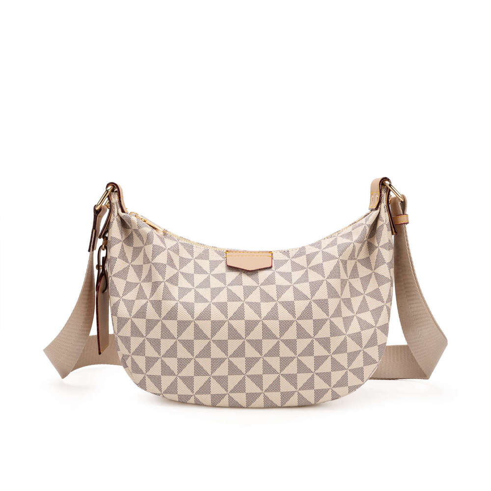 Lanjia Lacel Urwebin New Bags Wide Strap High Quality Plaid Print Single Shoulder Underarm Dumpling Casual Versatile Large Capacity Crossbody Bag C