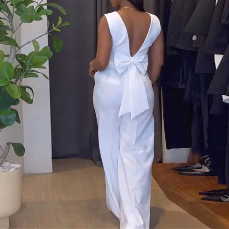 Two Piece Sets Women Pant Set Slveless V Neck Casual Pants Y2k Tops Wide Leg Long Pants High Waist Elegant Party Strtwear X250704