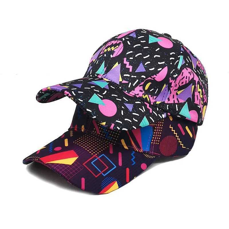 Spring Polter Graffiti Print Casquette Baseball Cap Adjustable Outdoor Snapback Hats for Men and Wen 244 X250704