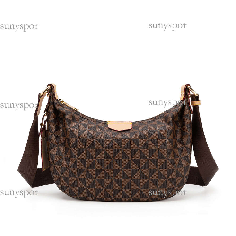 Lanjia Lacel Urwebin New Bags Wide Strap High Quality Plaid Print Single Shoulder Underarm Dumpling Casual Versatile Large Capacity Crossbody Bag C