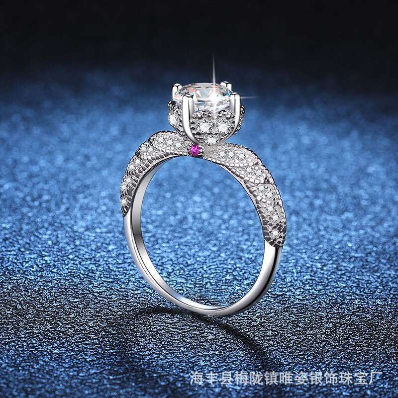 S925terling S925ilver 3 caratS925 MoiS925S925anite for Women Angel WingS925 Ring 5c5
