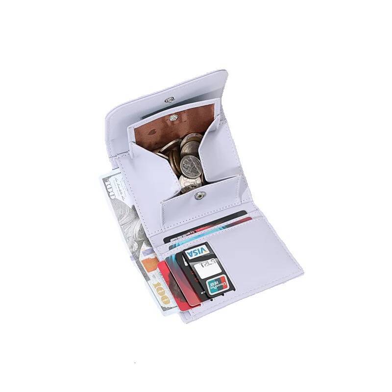 Free Shipping Designer Bag 2025 Short Women's Wallet High-end Multi-card Slot Card Holder Simple Cross-border Foreign Trade PU Women's Coin 