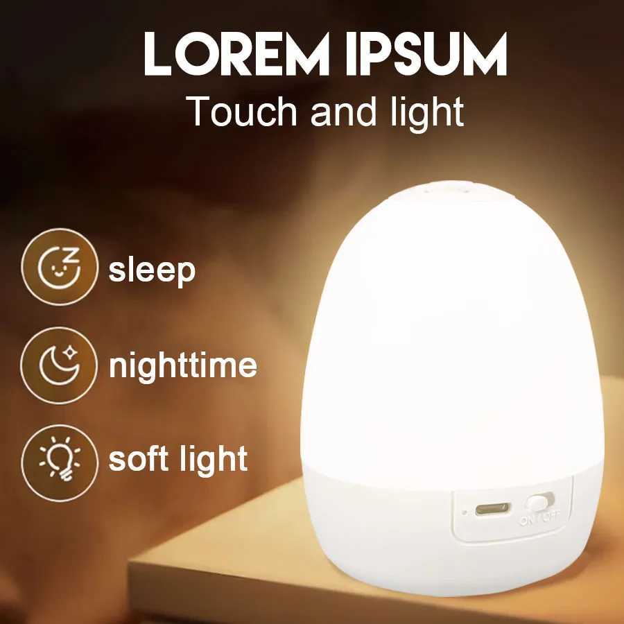 Bedside Lamp Touch Dimming Rechargeable Table Lamp LED Night Light for Bedroom Dormitory College Student Kids Book Reading Lamp XJ250703