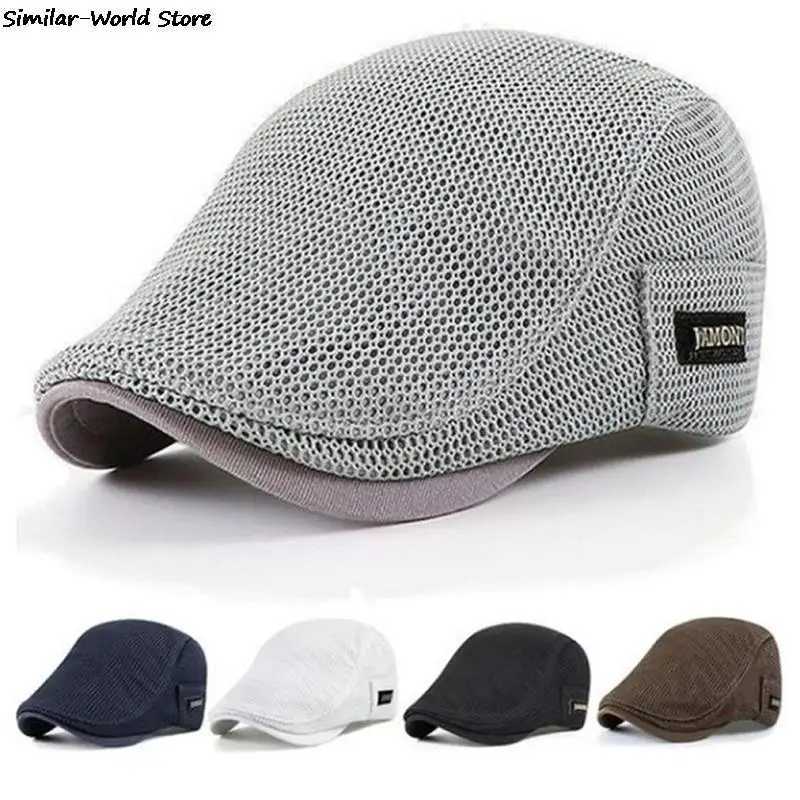 Mens Mesh Baseball Cap Breathable Summer Caps Dad Hat Outdoor Fishing Hats Trucker Cap X250704