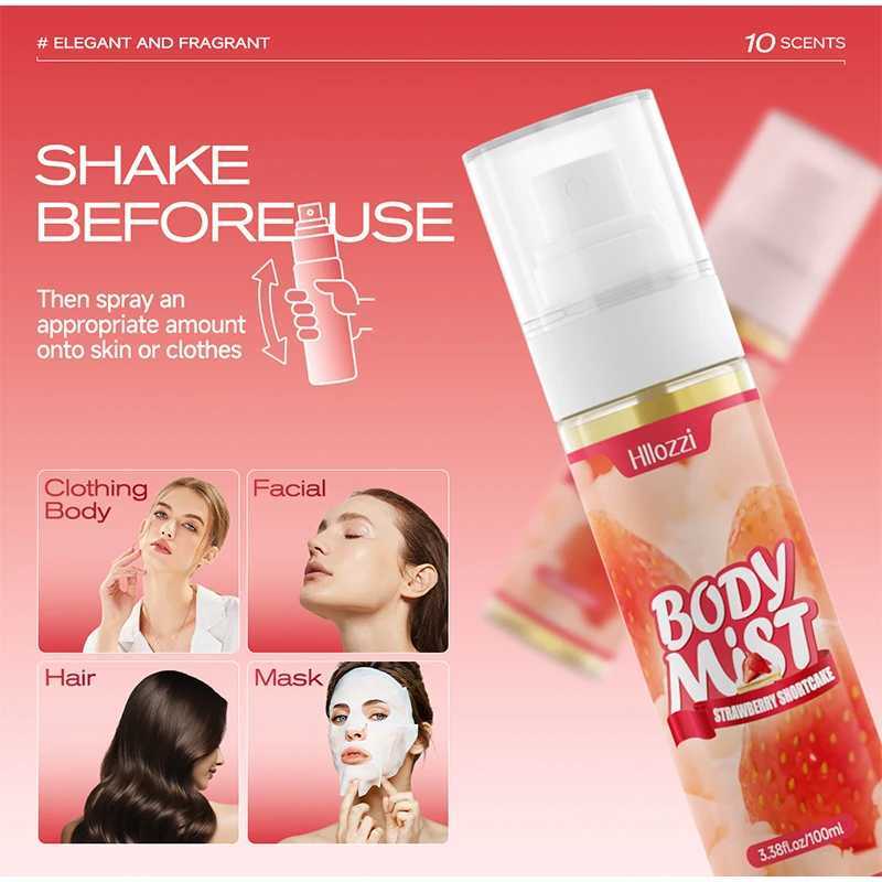 100ml Super Vanilla Body Mist Body Spray Different Scents Elegant Womens Perfume Long-lasting Fresh Floral Fruity Fragrant NewXJ250704