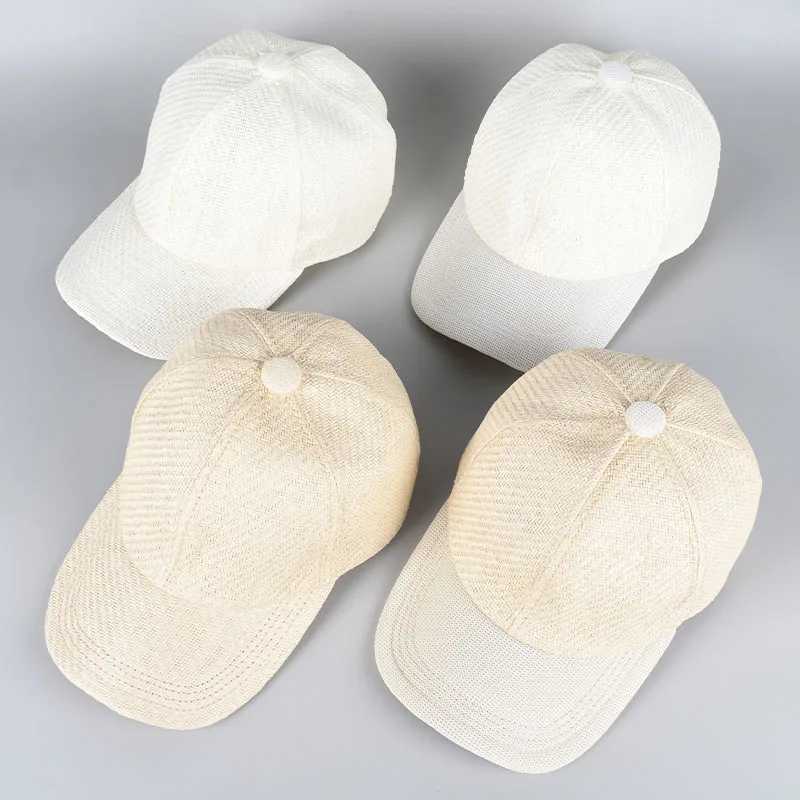 Straw Baseball Cap New 2025 Spring Summer Outdoor Streetwear Sun hats Men Wen Unisex Snapback Caps Fashion Casual Hat X250704