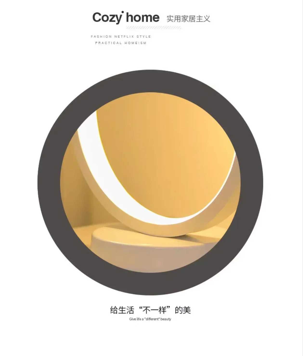 20CM LED Simple Circular Ring Table Lamp for Bedroom Bedside Living Room Restaurant Hotel Decorative Lamp Dimmable Round Night Light XJ250703