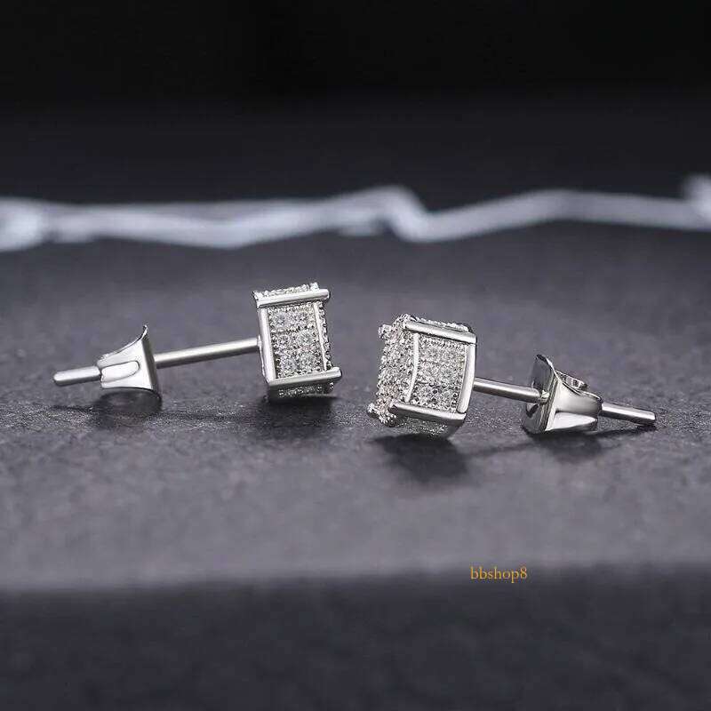 Stud Sier Earrings Vvs moissanite Men Women Hip Hop Rock Rapper Band Dinner Party Designer Jewelry