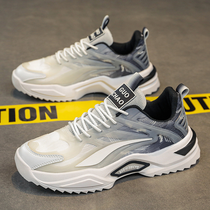 designer Versatile fashionable thick soled dad running sports trendy and breathable men casual shoes