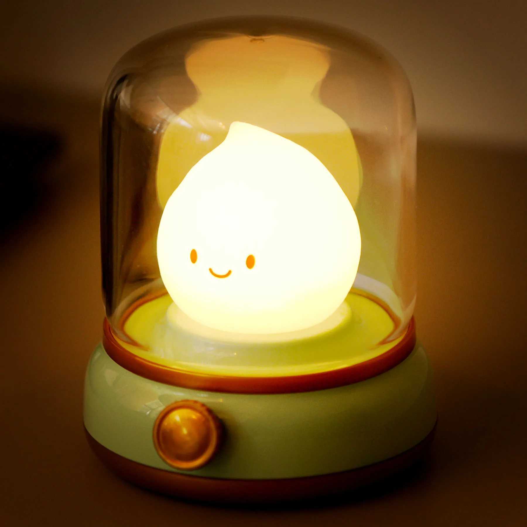 Kerosene LED Night Light Cute Flameless Candle Lights with Two Modes USB RGB Table Lamp Dimmable Camping Light For Bedroom DecorXJ250703