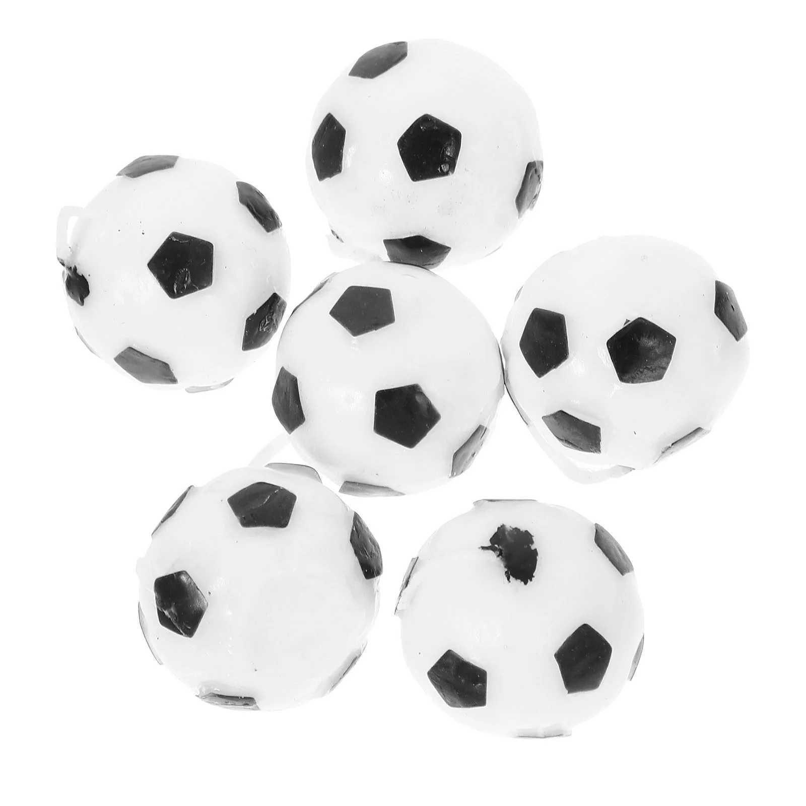 6 Pcs Football Candles for Birthday Party Supplies Soccer Wax Sports Event Decorations Wedding Anniversary Paraffin Candles W250704