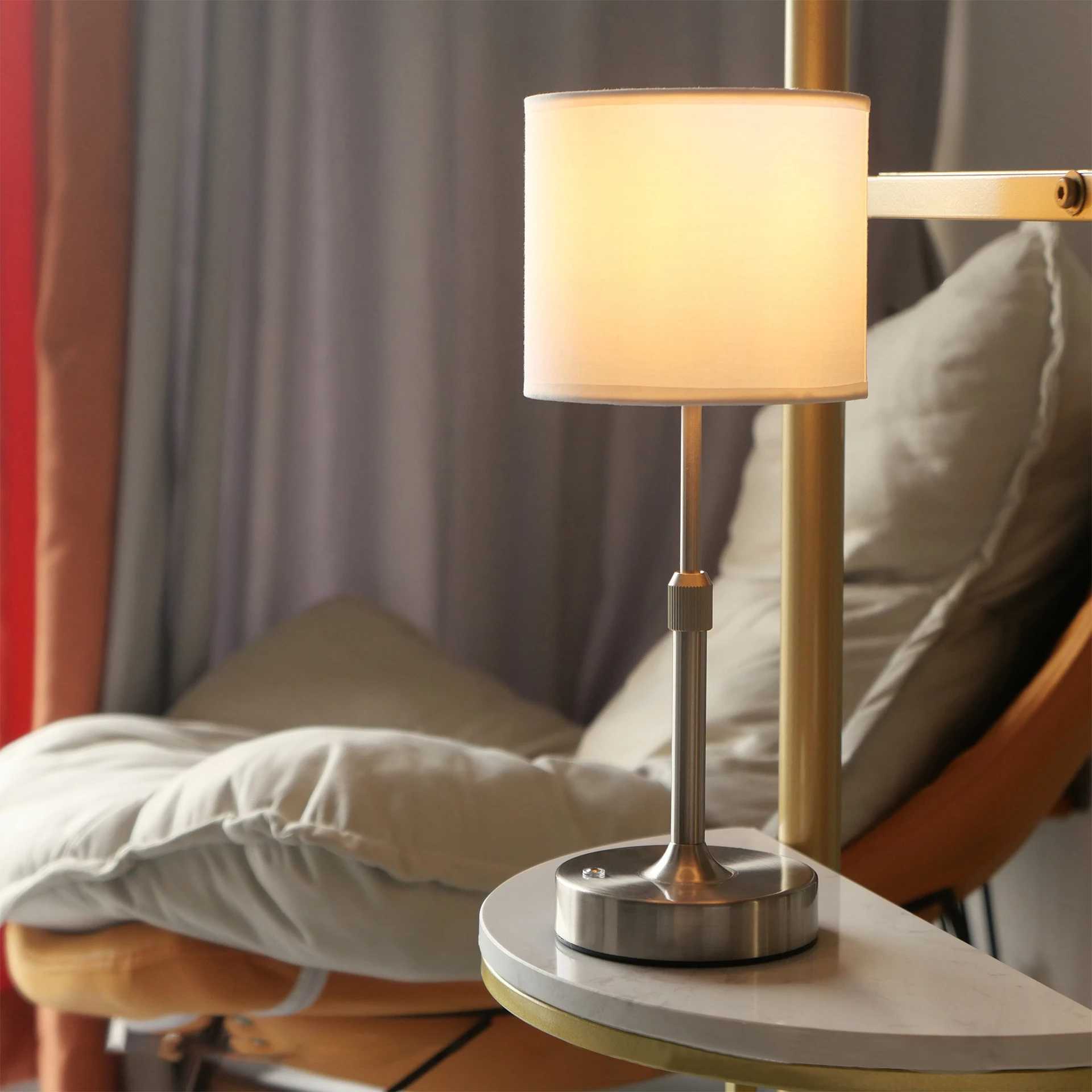 LED Metal Table Lamp USB Rechargeable Cordless Retro Desk Lamp Warm Light Night ligh for Dining Room Bedroom Beside Bar DecorXJ250703