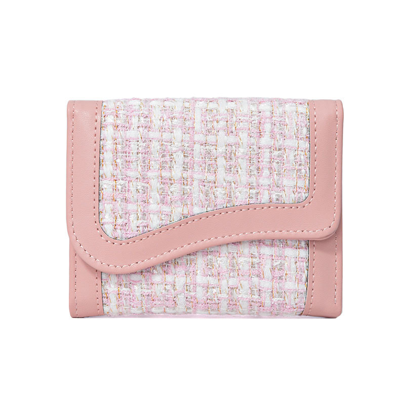 Free Shipping Designer Bag New Style Small Chanel Wallet High-end Women Student Solid Color Simple Korean Style Large Capacity Multi-card Slot Coin Pu