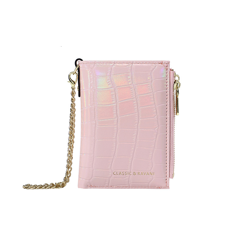 Free Shipping Designer Bag Women's Wallet Short Crocodile Pattern Card Holder Spring Women's High-end Wallet Zipper Coin Purse Wholesale