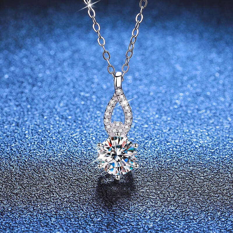 S925 Pure S925ier Gourd Pendant S925imple Korean S925tyle Clavicle for Women 1 caratS925 Chain MoiS925S925anite Necklace a5a