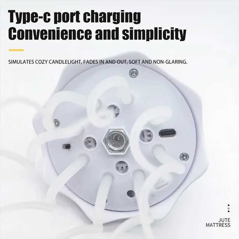 Cartoon Dancing Jellyfish Night Light RGB Gradient Cute Bedside Lamp Type-C Charging LED Table Lamp Home Decor Lighting XJ250703