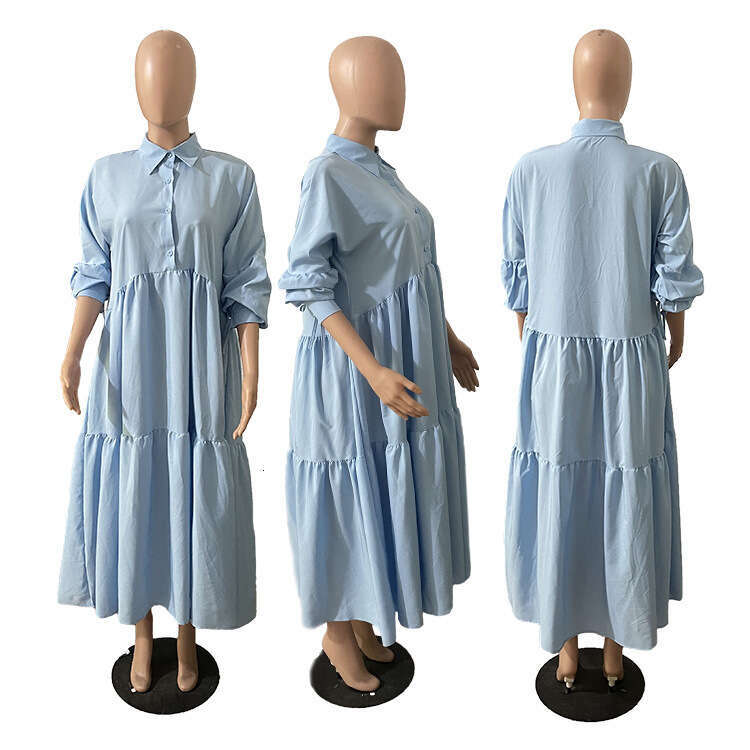 Autumn Women's Fashion European and American Retro First Love Loose Slimming French Lazy Style Shirt Dress 2025 Elegant Versatile New Trendy Clot