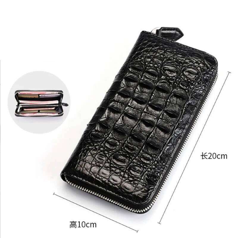 Luxurious designer genuine crocodile leather handbags, small handbags, long wallets, men's bags