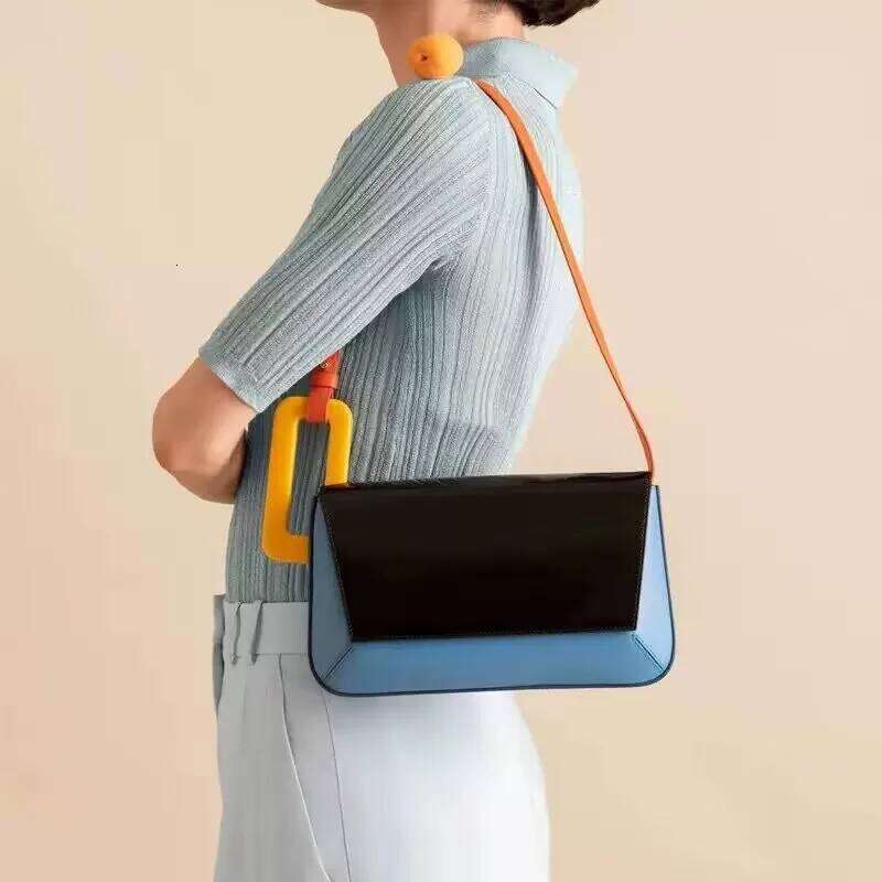 2025 New Designer Fashion Panelled ing Handbags Women's Patchwork Underarm Bag Lady Casual Shoulder Bags