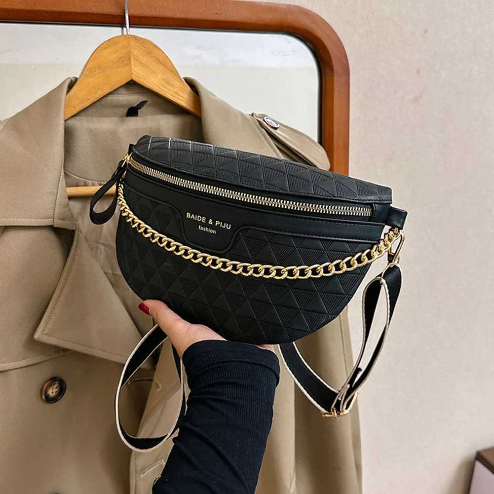 Wens Ch Bag 2023 Banana Crossbody Bag Fi Design Bum Bag Chain Shoulder Sling Bag Trend Fem Waist Fanny Pack Bags Y250703