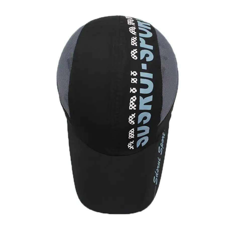 Breathable Quick Drying Quick Drying Hat tra Thin Letter Sunshade Baseball Hat Sun Hat Peaked Cap Mesh Baseball Cap Summer X250704