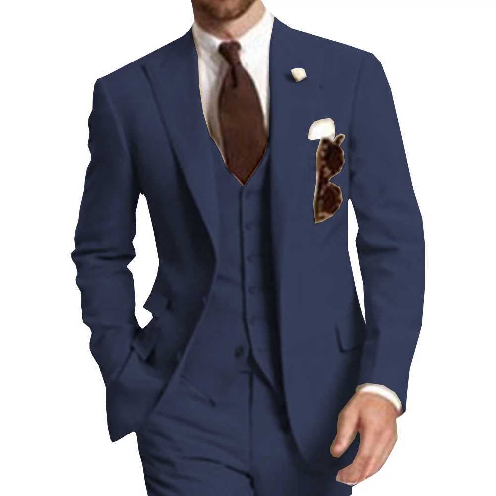 Champagne 3 Piece Business Party Best Men Suits Peaked Lapel Two Button Custom Made Wedding Groom Tuxedos 2020 Jacket Pants Vest X250704