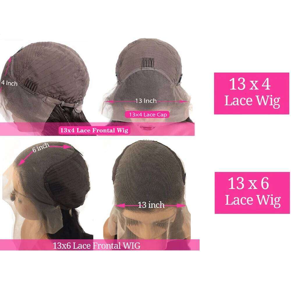 13x4 HD Natural Straight 200% Density Pre Plucked 13x6 Frontal Black Lace Front Wig Human Hair for Women