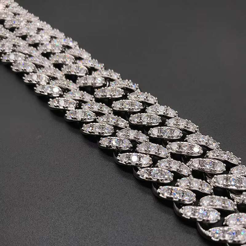 15MM 2020 Hip Hop Jewelry Iced Out Miami CZ Cuban Link Gold Chain Necklace Design for Men