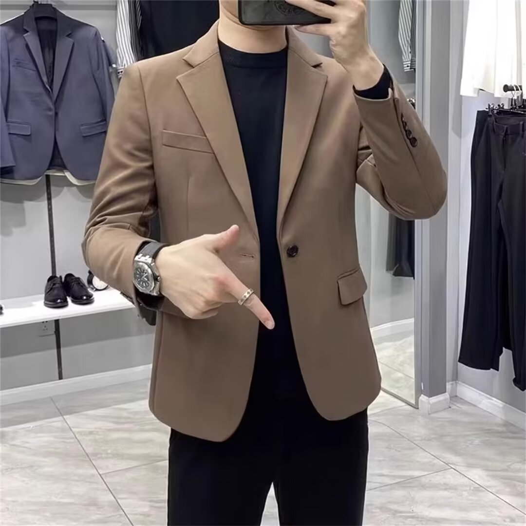 H773Men's suits spring and autumn thin style non-iron slim suit business casual jacket
