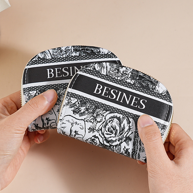 Free Shipping Designer Bag Ailun New Zipper Card Holder For Women Exquisite High-end Multi-card Slot Business Card Holder Korean Style Short Compact C