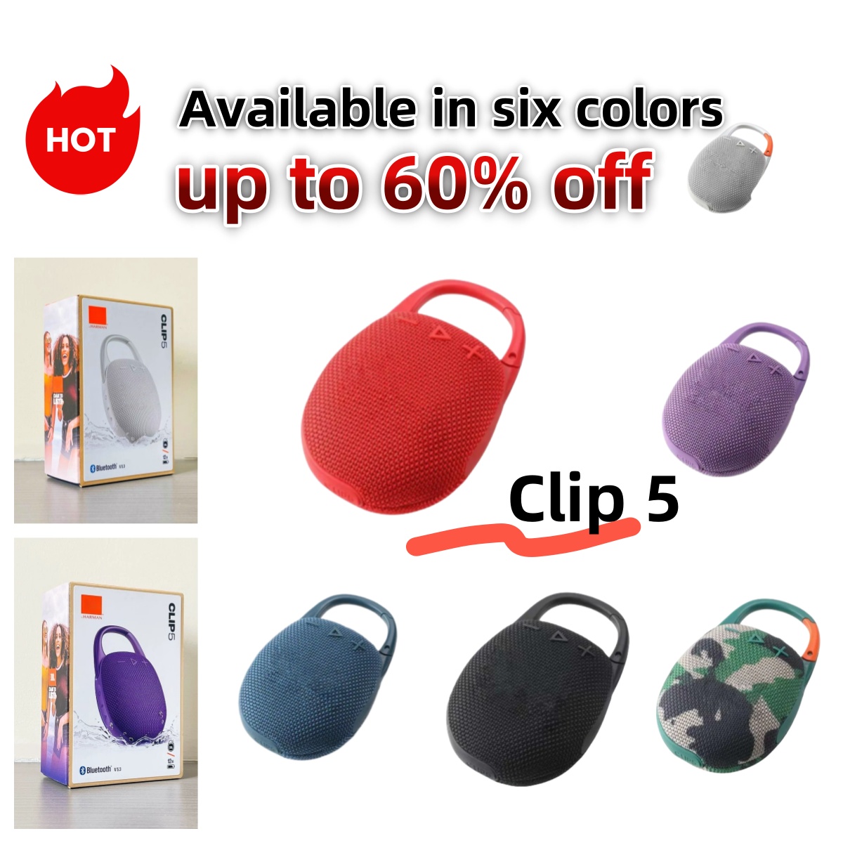 FLIP 6 speaker wireless Bluetooth speaker portable waterproof household outdoor equipment stereo sound ultra long battery life free logistics