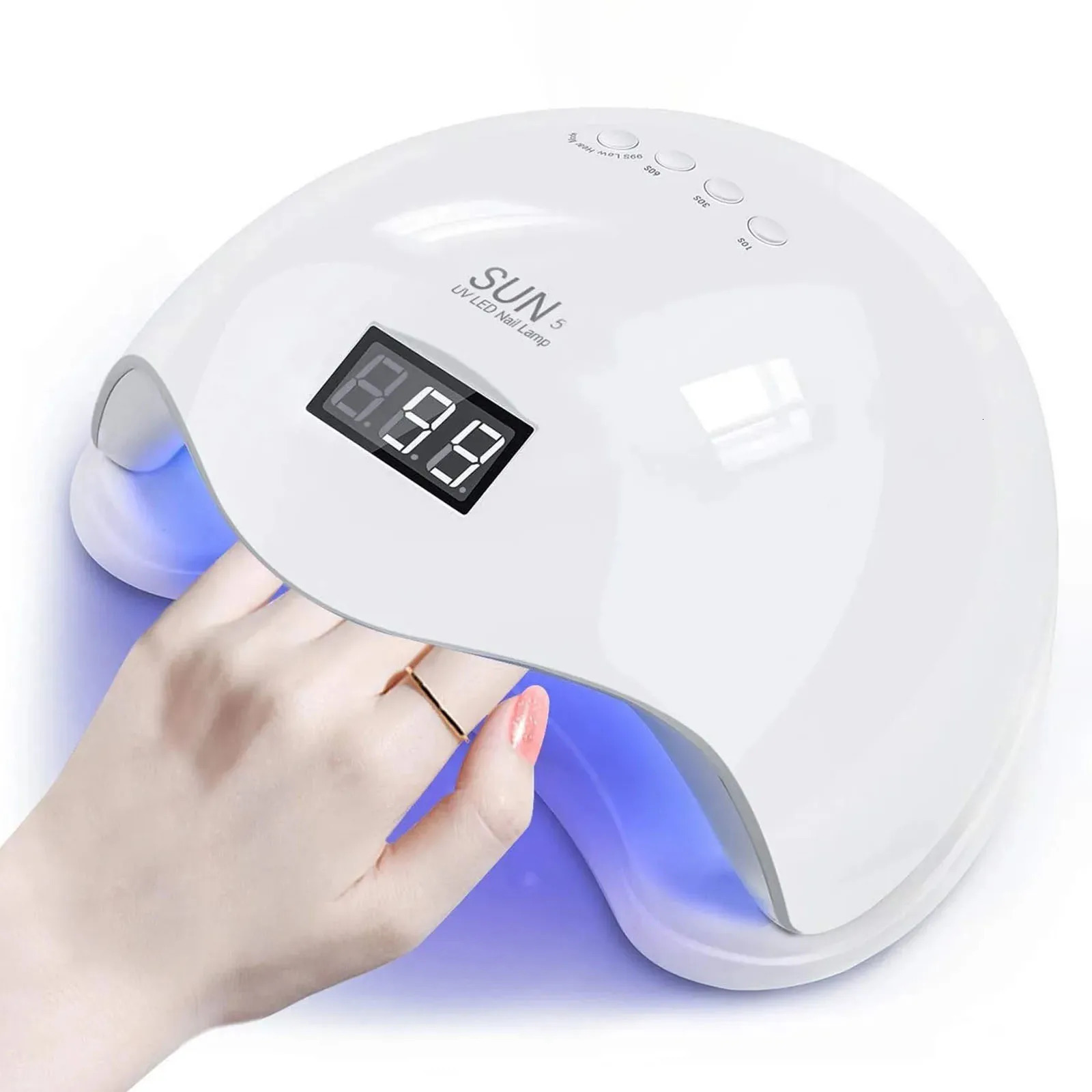 LINMANDA SUN5 Nail UV LED Lamp Nails Dryer Gel Nail Polish With 4 Timers Automatic Sensor LCD Display Professional Nail Lamp 250627
