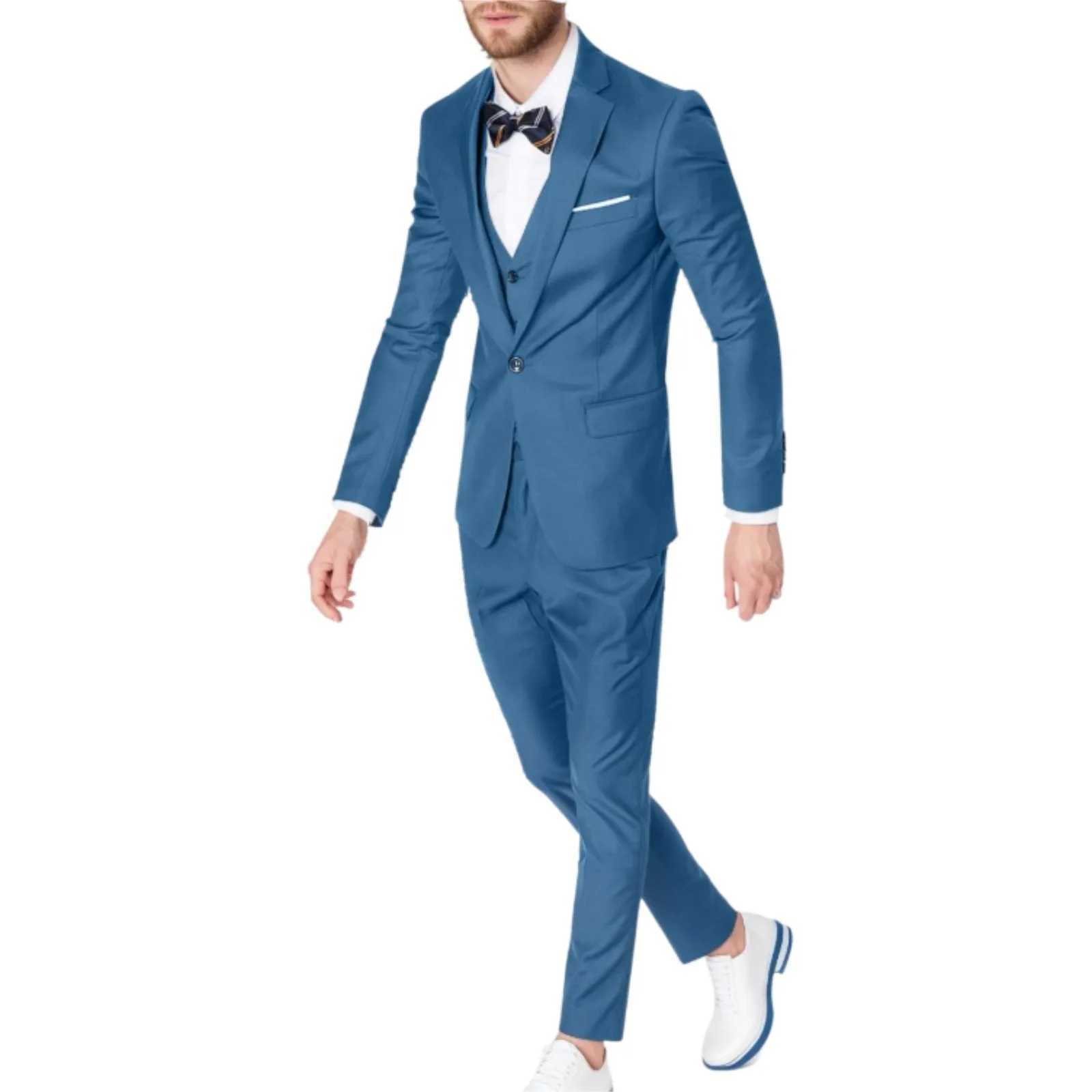 Men Elegant Suits For Wedding 2 Pieces 2 Sets Jackets Vest Pants Luxury Classic Blazers Outfit Fashion Full 2025 Formal Costume X250704