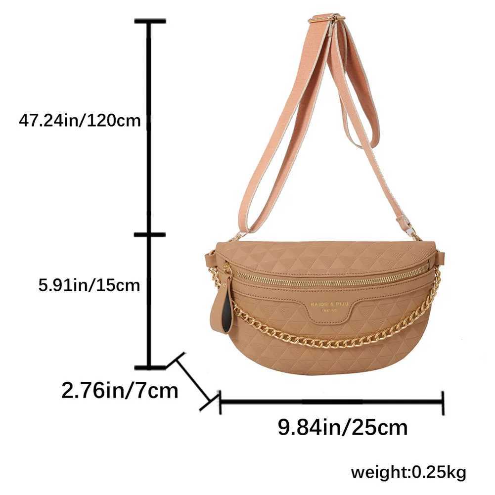 Wens Ch Bag 2023 Banana Crossbody Bag Fi Design Bum Bag Chain Shoulder Sling Bag Trend Fem Waist Fanny Pack Bags Y250703