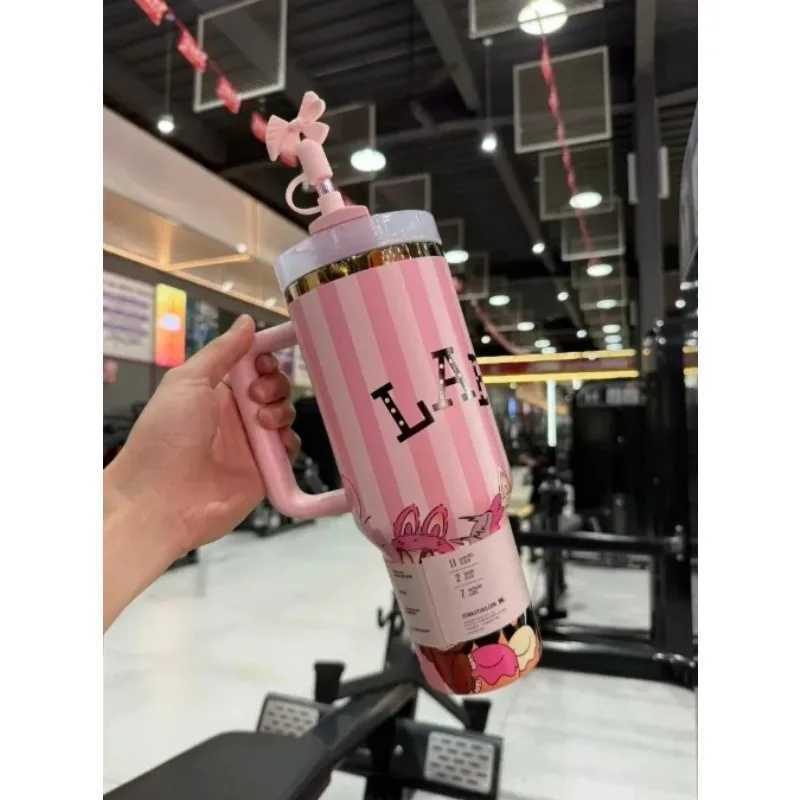 Cup with straw stainless steel vacuum insulated drum 40oz outdoor hot ice travel cup Z250703