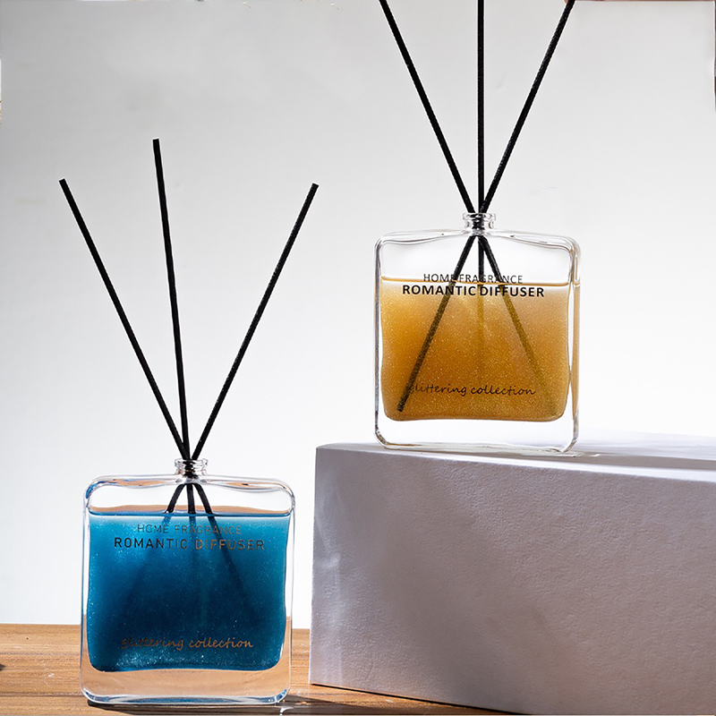 Reed diffuser Premium sand gold powder perfume plant essential oil home decor air freshening odor-removing fragrance flameless aromatherapy