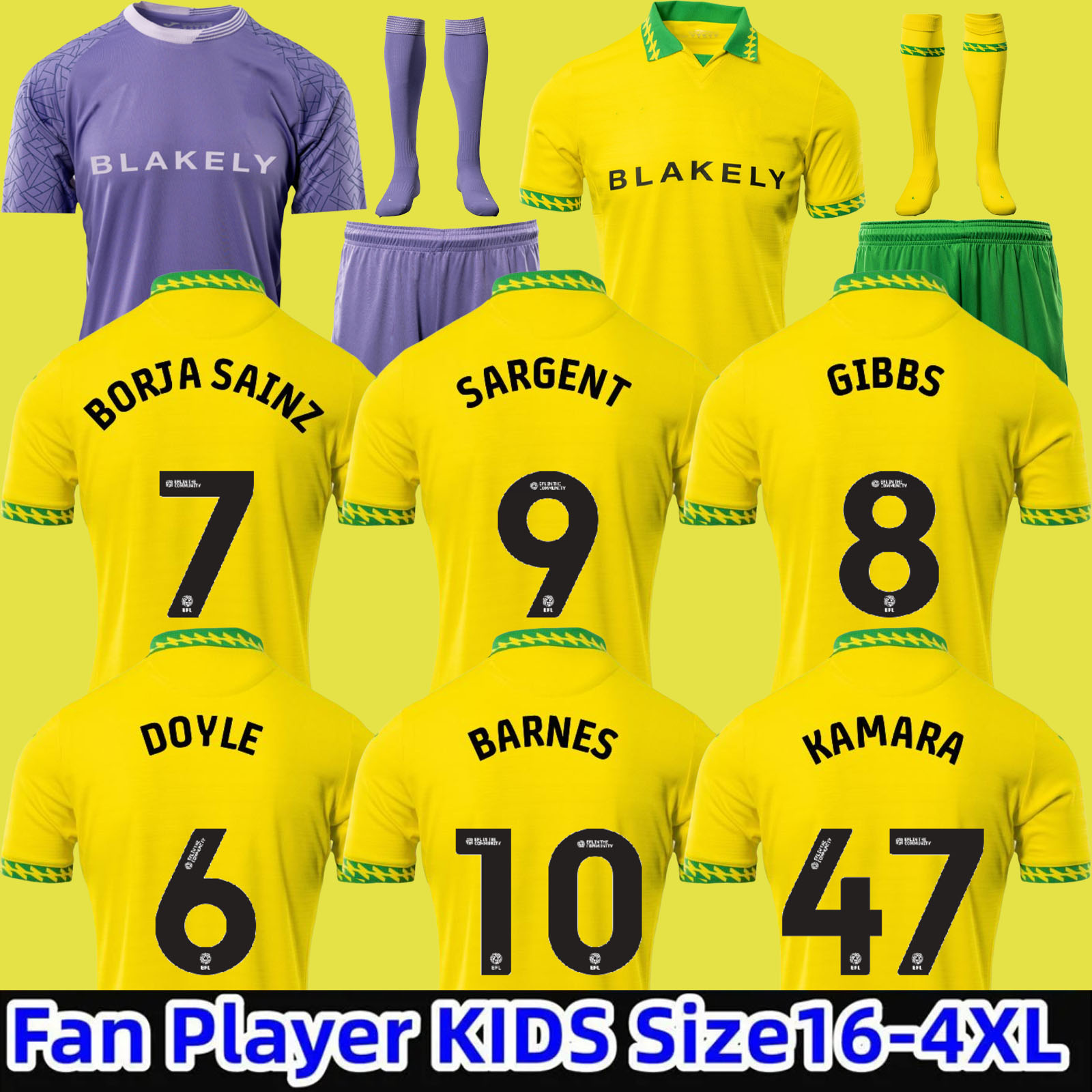 25 26 Norwich cities Special Kit soccer jerseys CASSERES DALLINGA CISSOKO 2025 2026 Home yellow green third maillot de foot SARGENT mens KIDS KITS kit football 16-2XL