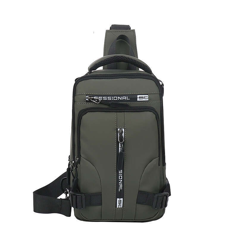Men's Multifunctional Chest Fashionable and Casual Single Shoulder Crossbody Bag, Waterproof Space Cloth Small Backpack, 2025 Temperament Versati