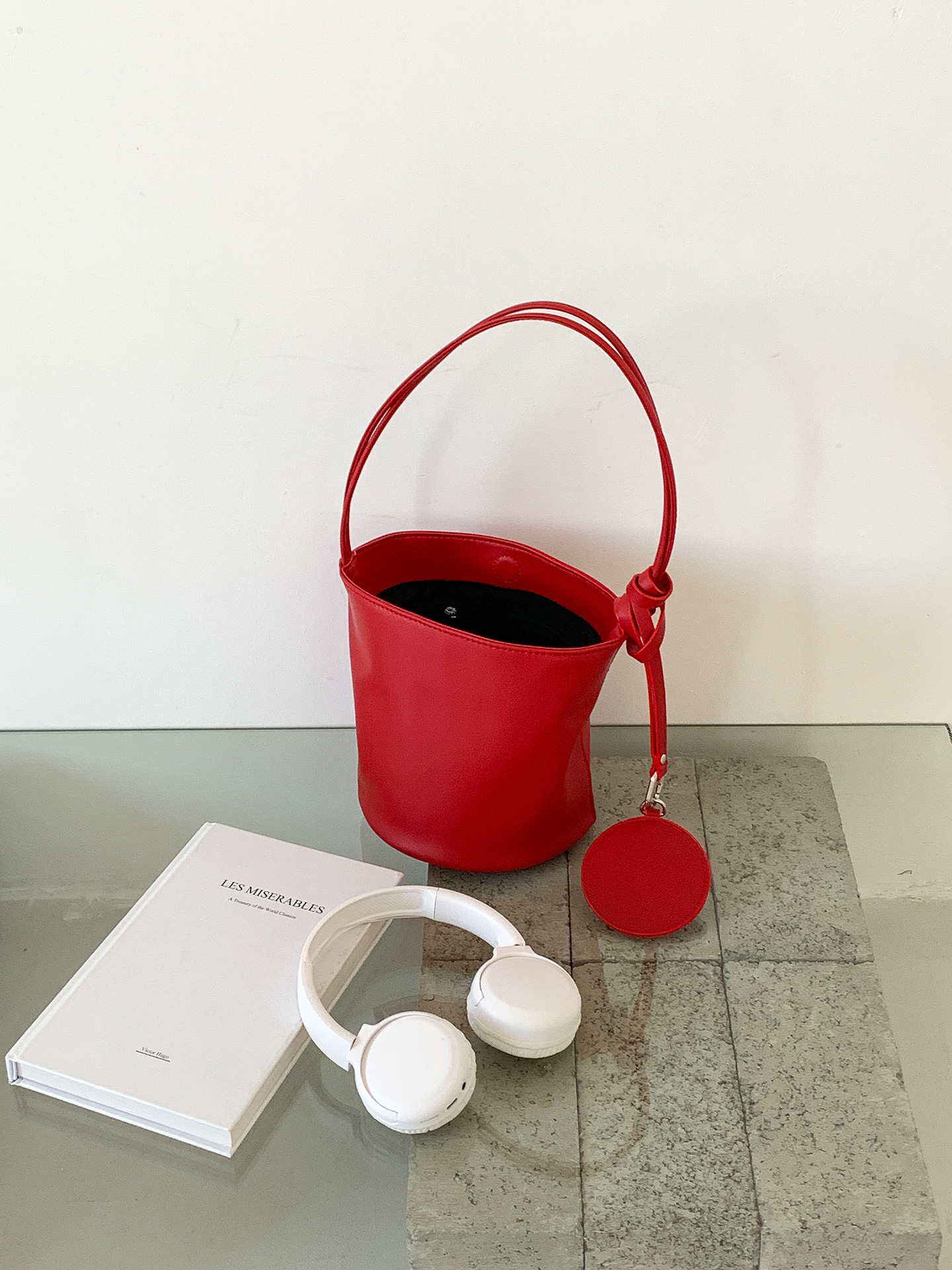 Free Shipping Designer Korean Summer New Women's Bucket Bag High-end Niche Cylindrical Office Handbag Women's Simple Soft Leather Shoulder B