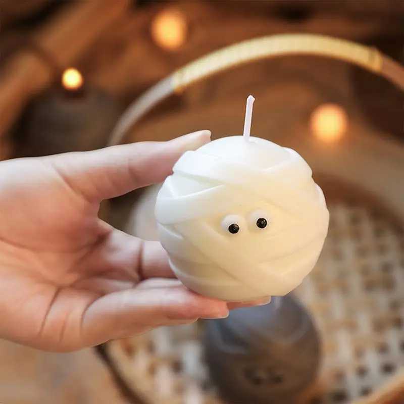 10pcs Halloween Decor Candles Fun Face Spooky Burning Candle Halloween Shaped Fun and Cute Candle Spooky Goth Candles W250704
