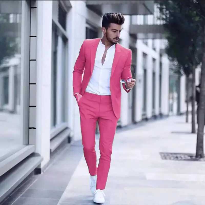2-Piece Business Men Suits for Wedding Slim Fit Peak Lapel Tuxedos Mens Terno Masculino Costume Homme X250704