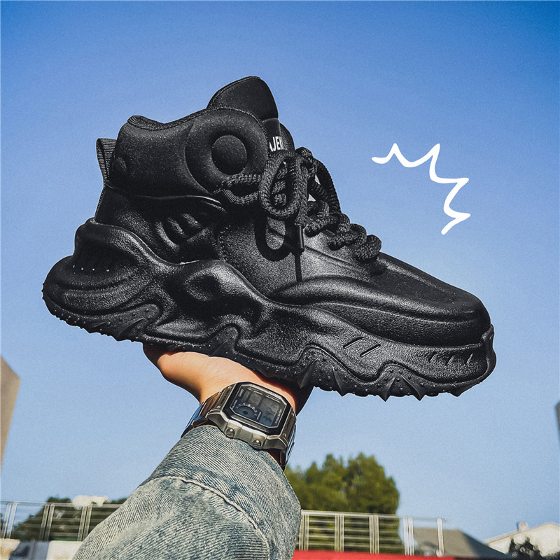 Free shipping casual shoes men trendy sports shoes thick soled anti slip and wear-resistant shoes fashion