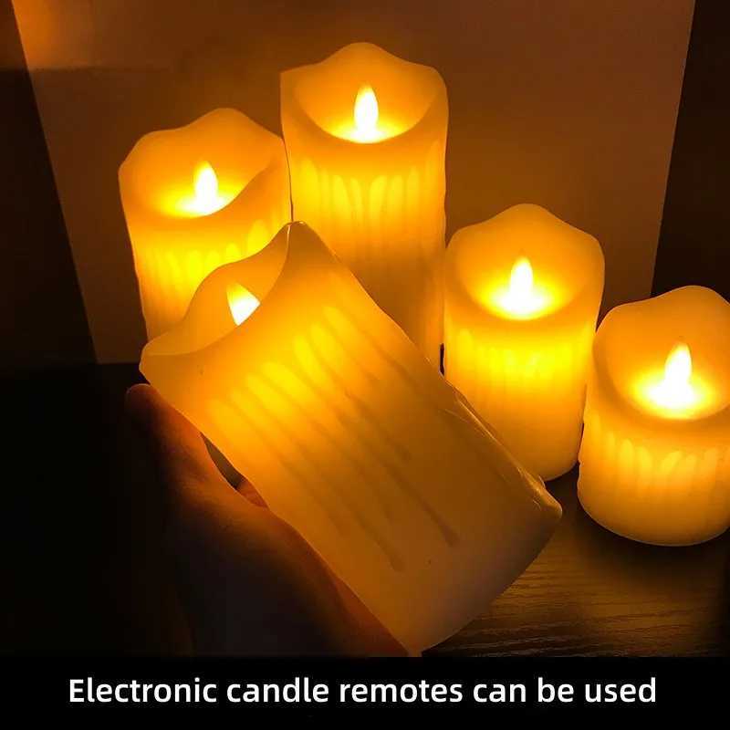 Flameless Flicker Tea Candle Battery Powered Electronic Candle LED Halloween Home Decoration W250704