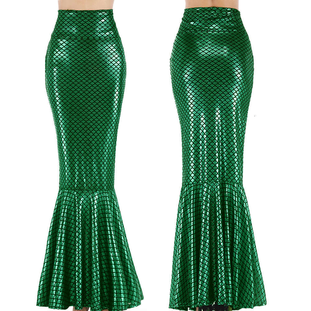 European and American Hot-Selling Sexy Mermaid High-Waisted Fishtail Midi Dress 2025 Elegant Versatile New Trendy Fashion Ins