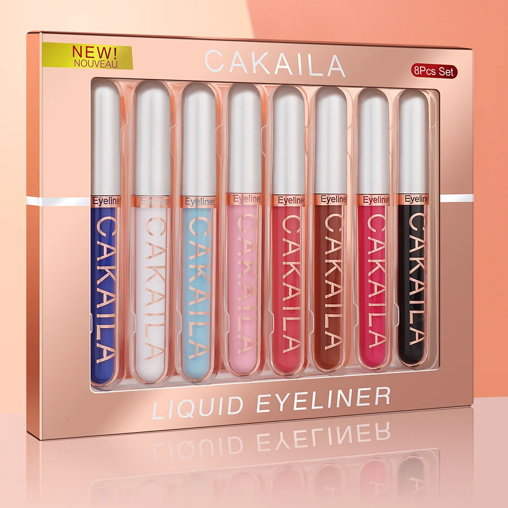 CAKAILA 8-color matte three-dimensional eyeliner set waterproof and sweatproof long-lasting non-smudge eyeliner set 250704