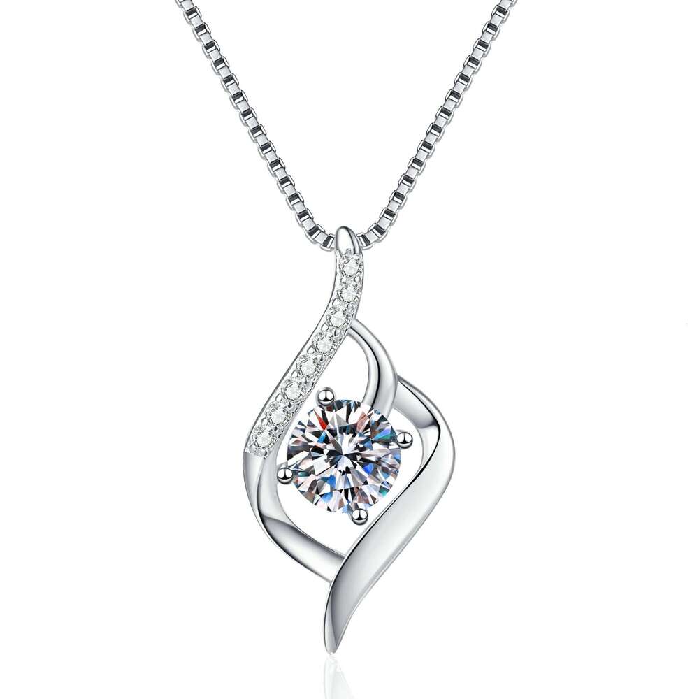 S925 S925terling S925ier MoiS925S925anite 1 caratS925 Cupid Heart Pendant Elegant Valentine'S925 Day Gift Necklace 6e5