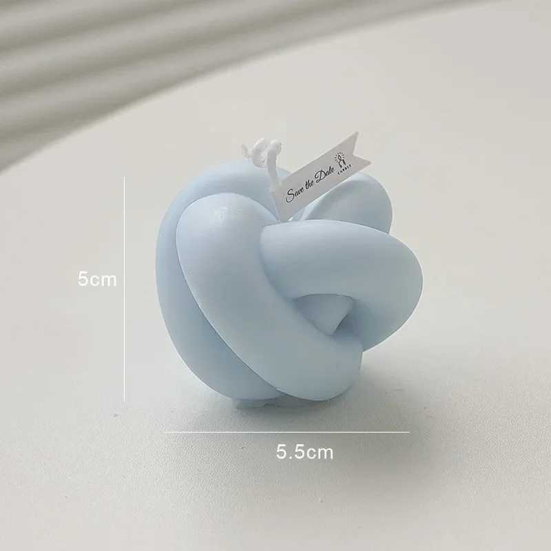 Three-Dimensional Knot Creative Scented Candle Geometric Ornament Souvenir Thick Wool Styling Twist Ball Home Decoration W250704