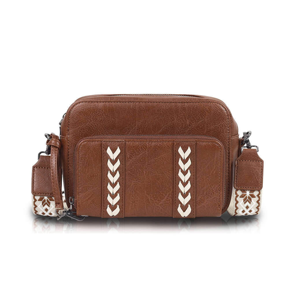 Crossbody Women's Woven Wallet PU Shoulder Bag Commuting High-end Feel Large Capacity